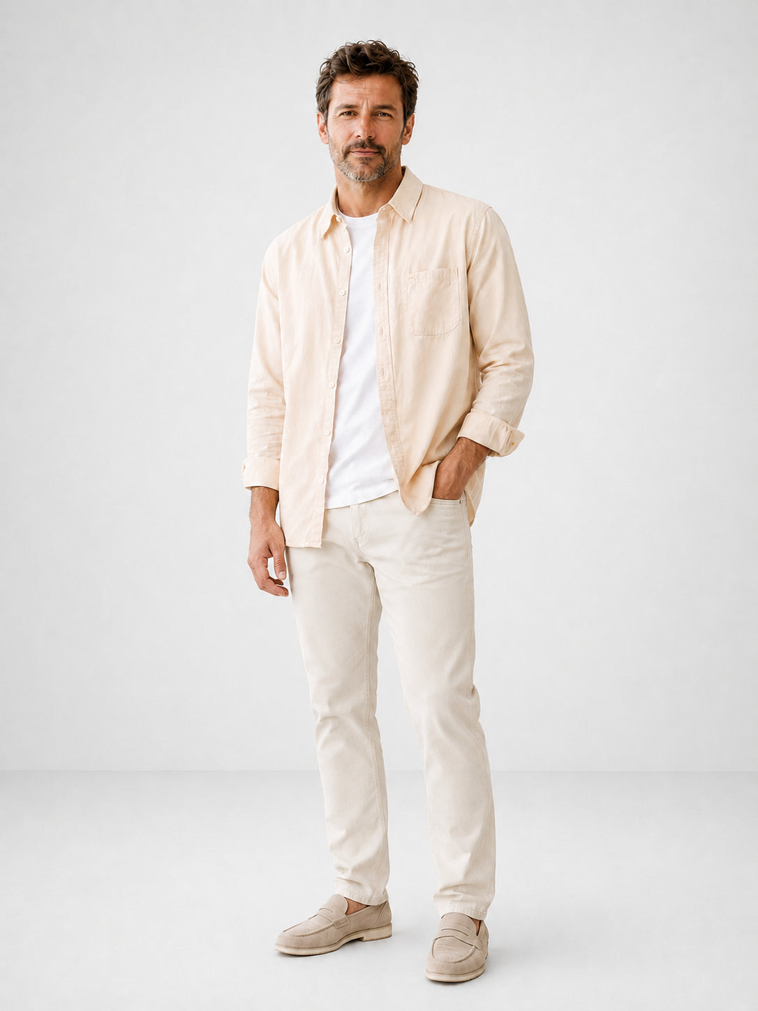 Camicia a maniche lunghe con bottoni