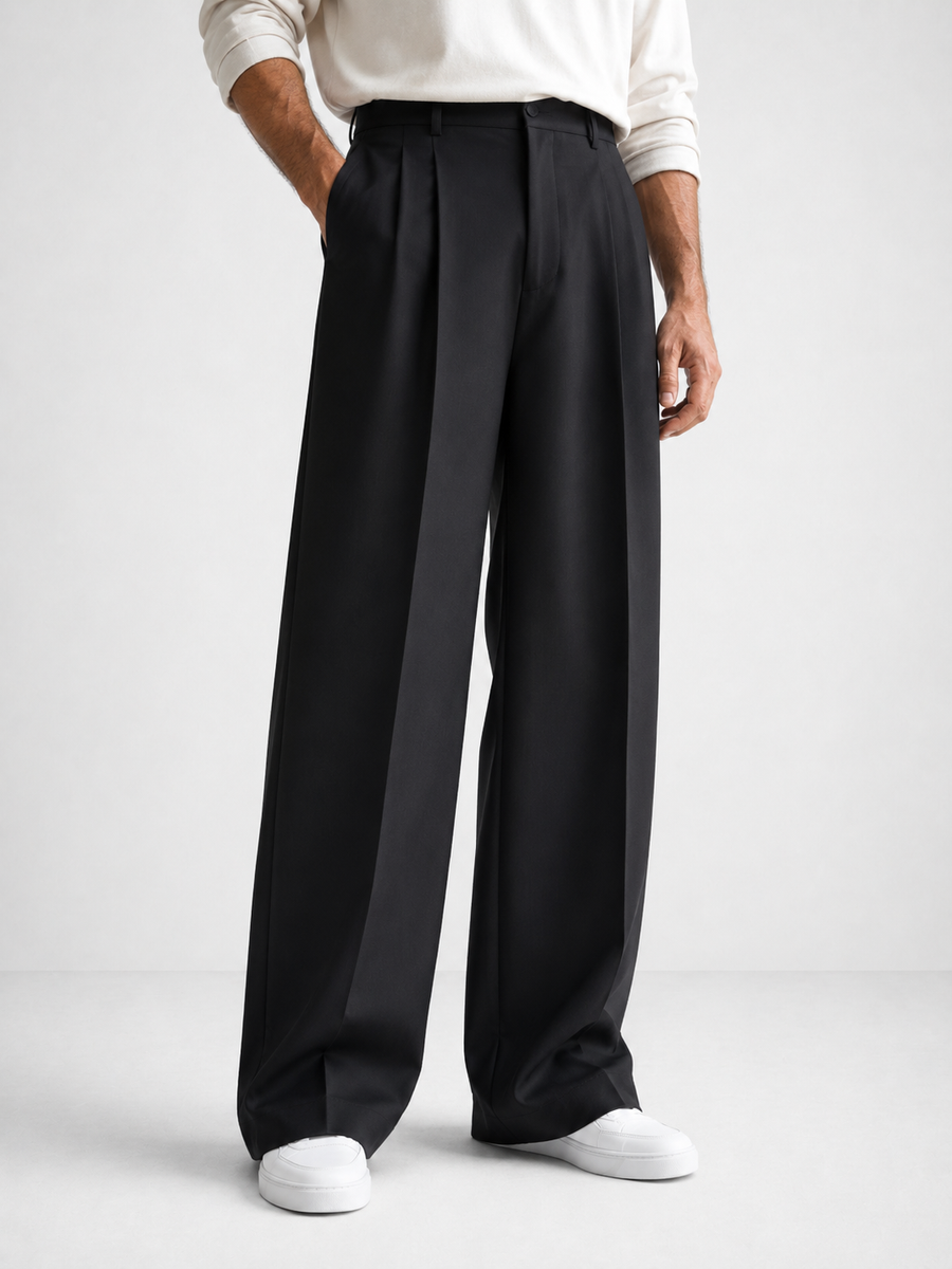 Pantalón Ancho con Pinzas