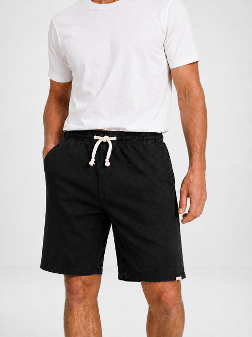 Shorts con cintura elástica y cordón