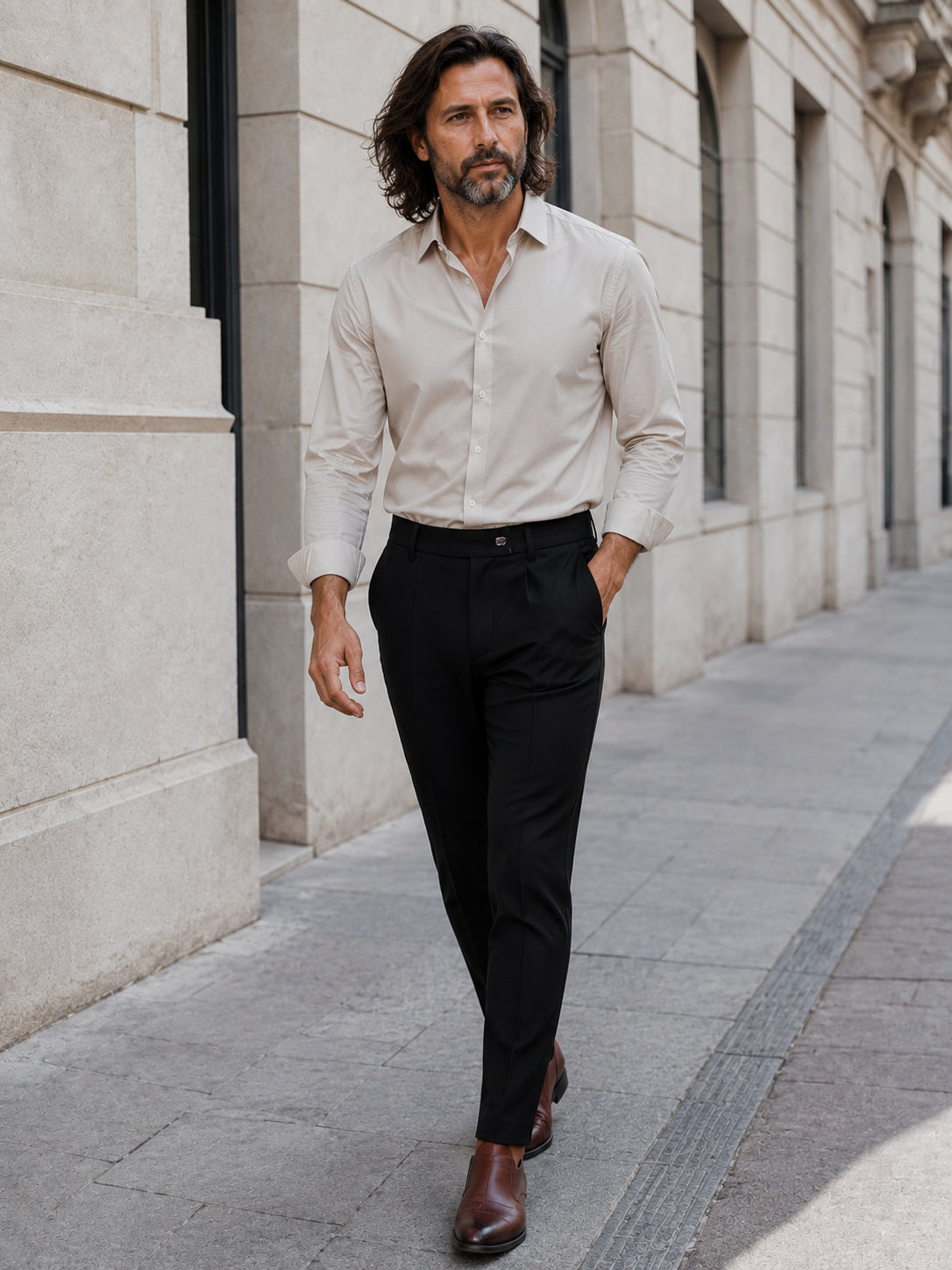 Pantaloni eleganti slim fit