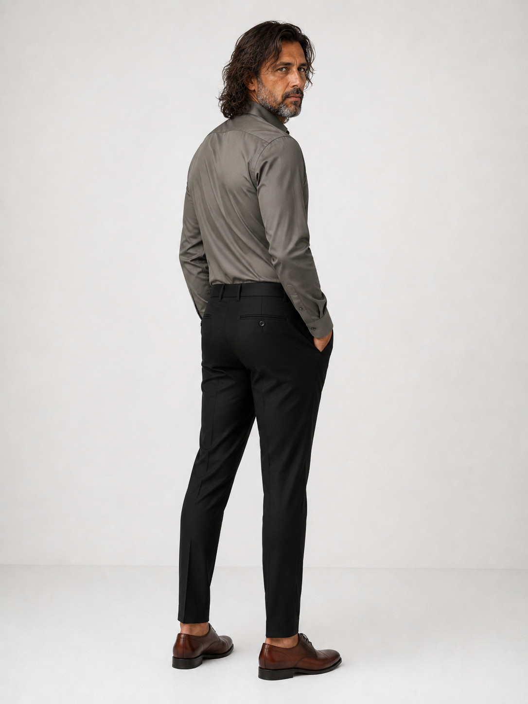 Pantalón de Vestir Corte Slim