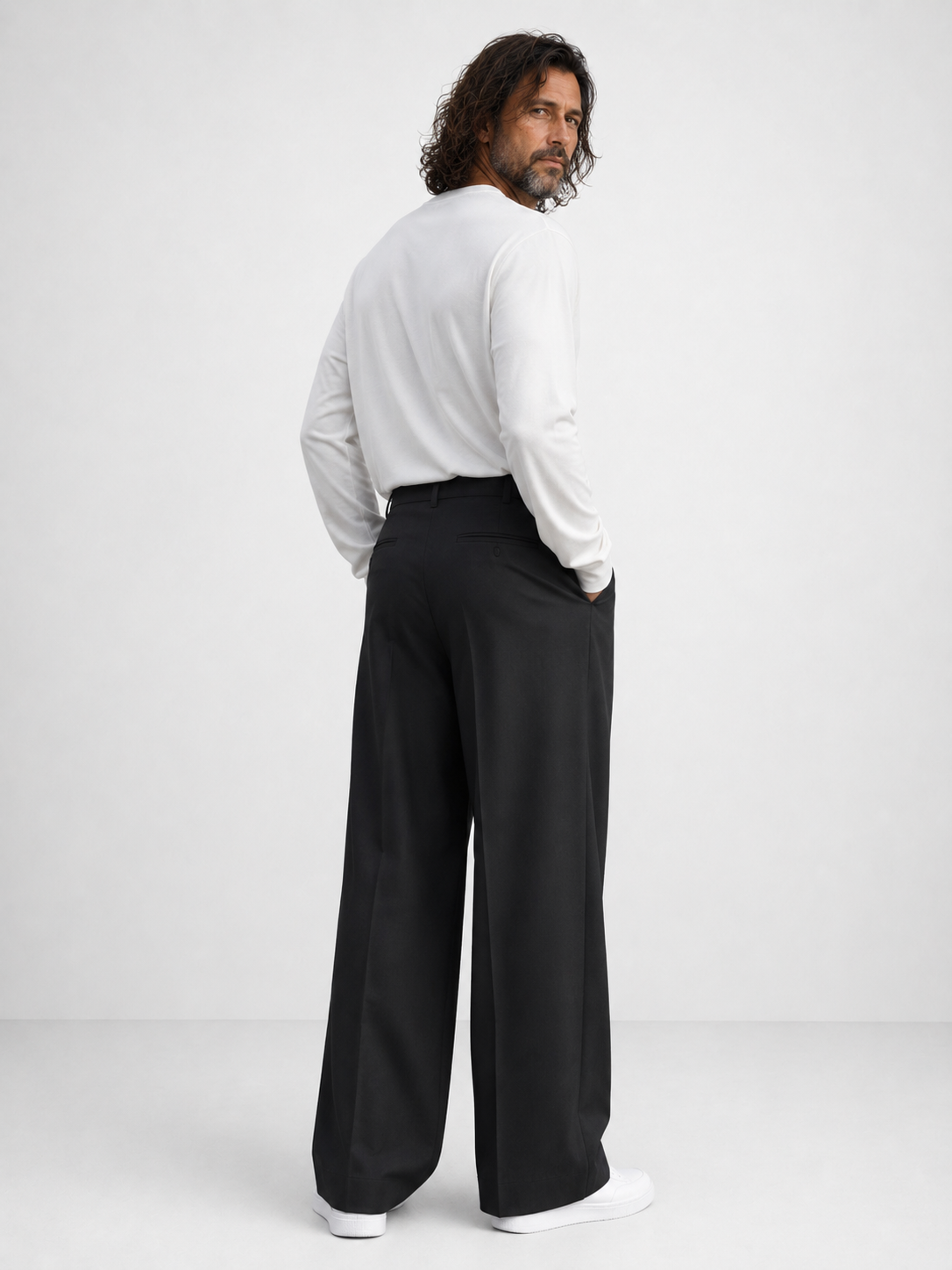 Pantalón Ancho con Pinzas
