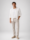 Camiseta lino hombre manga larga verano