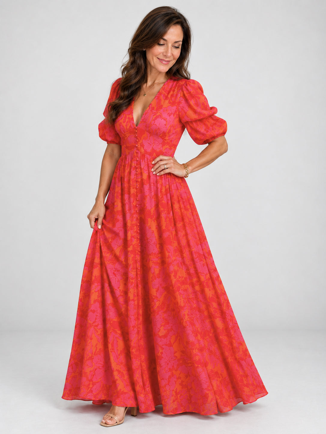 Rojo floral