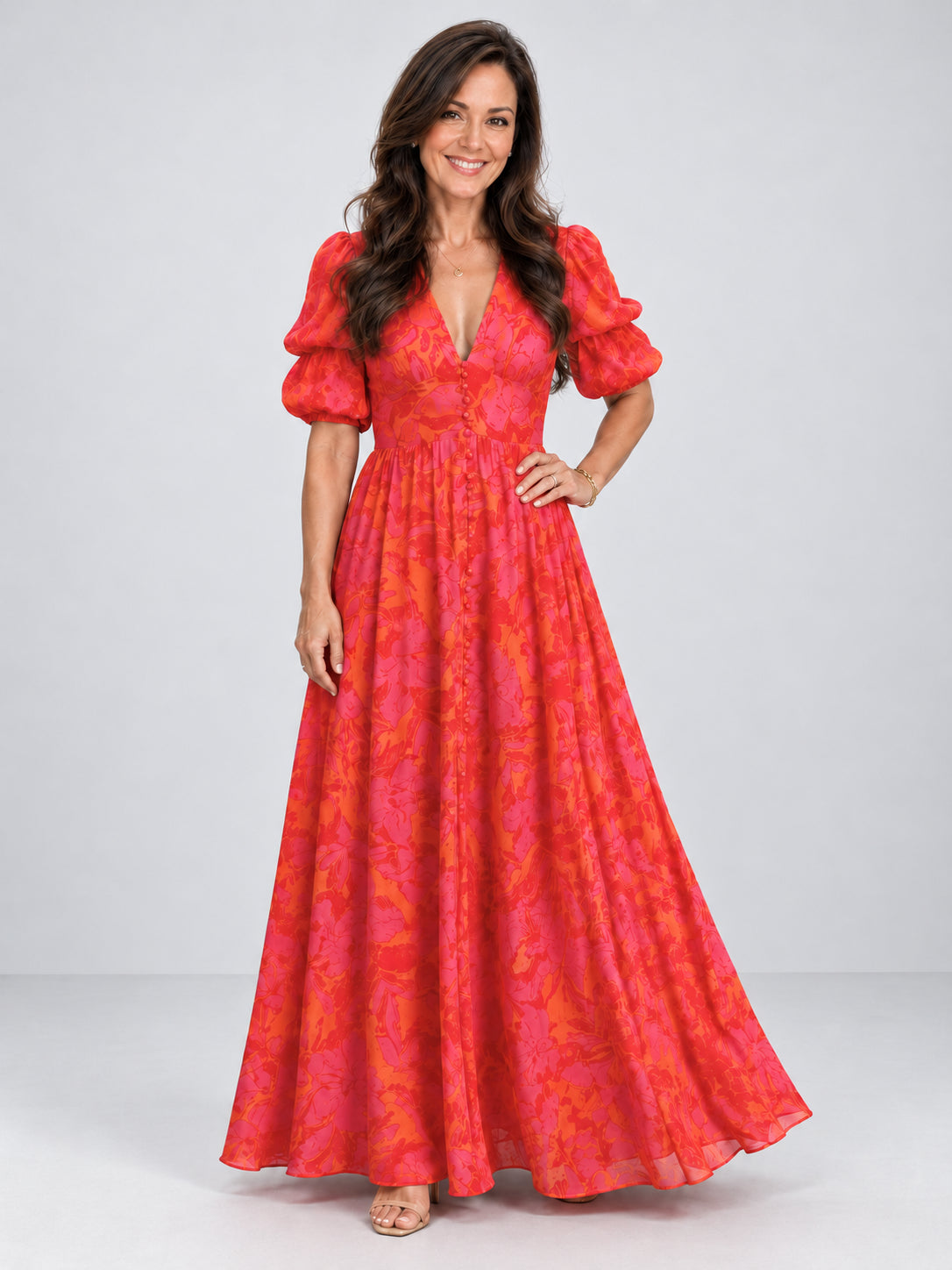 Rojo floral