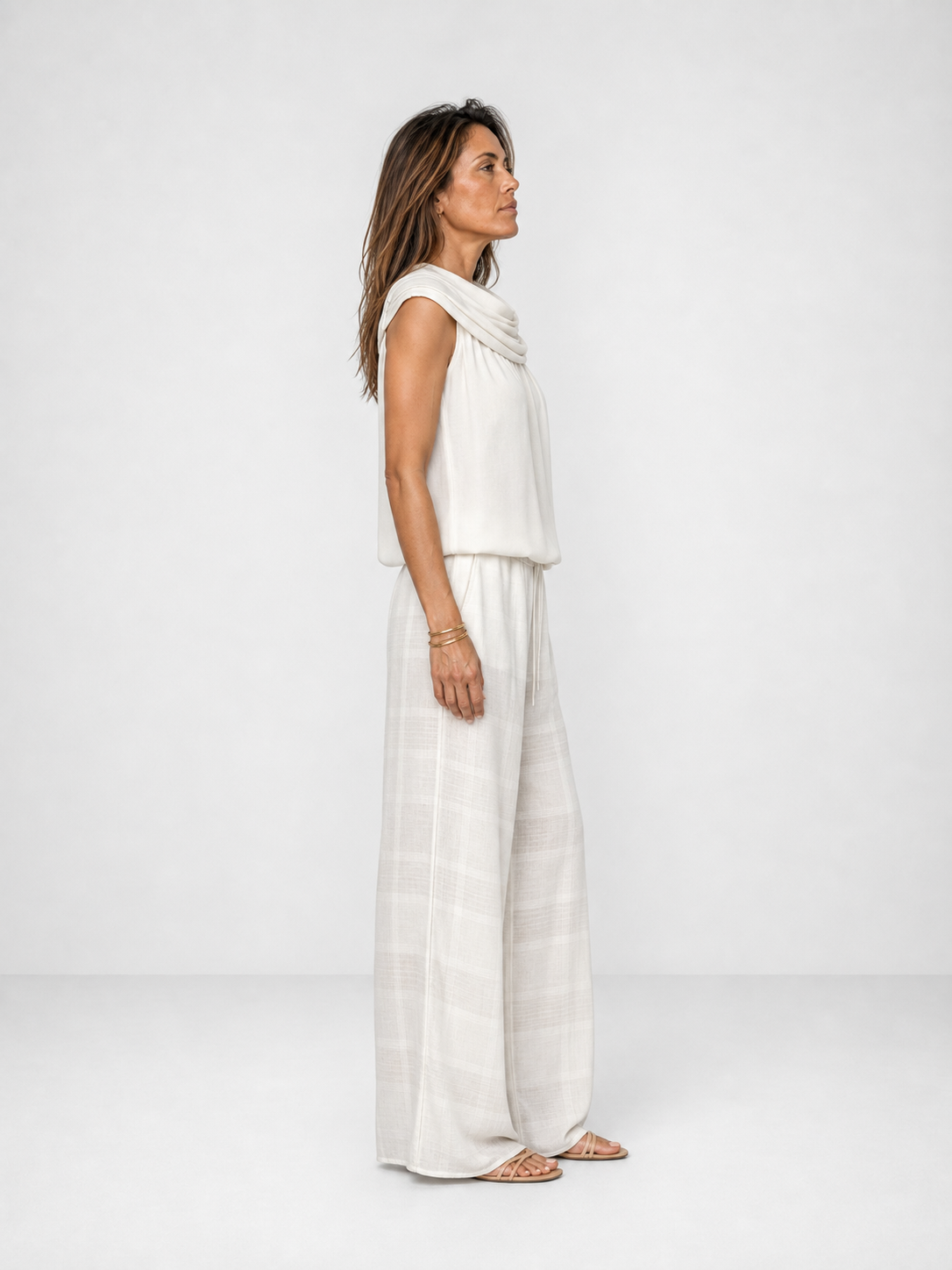 Conjunto de Lino y Pantalón Estampado