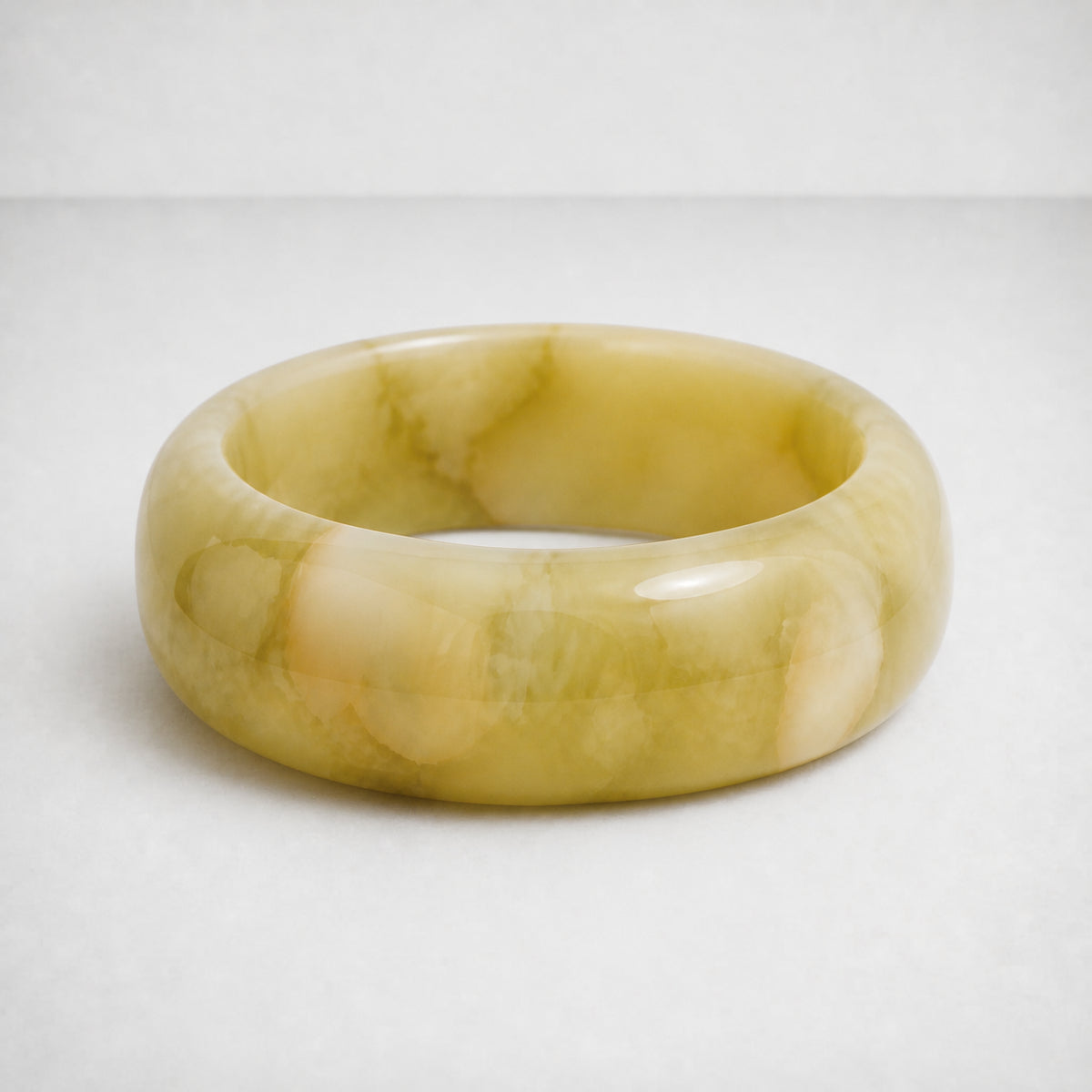 Bracciale rigido Camryn effetto giada