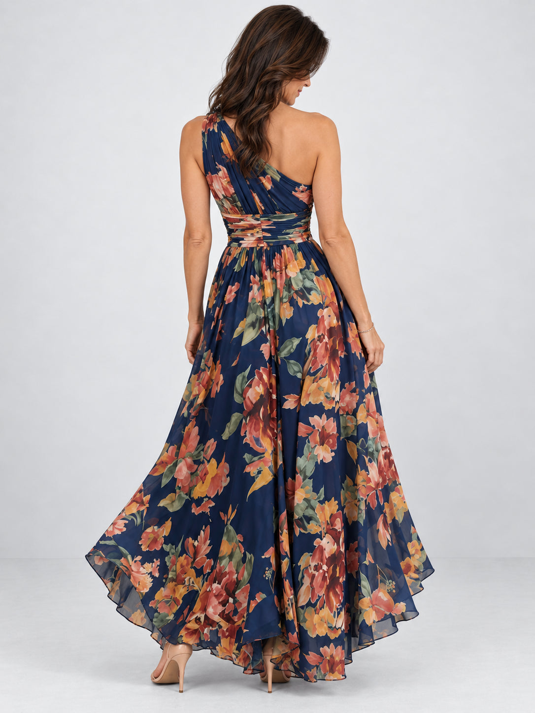 Azul marino floral
