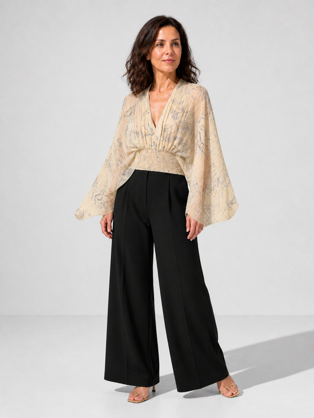 Blusa Odessa de Manga Capa