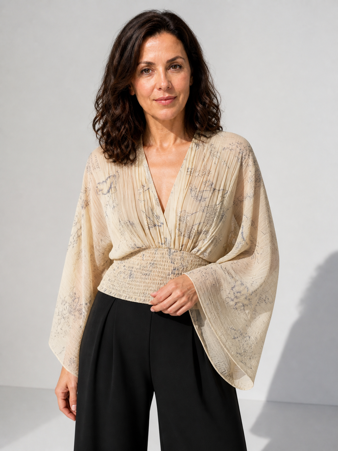 Blusa Odessa de Manga Capa