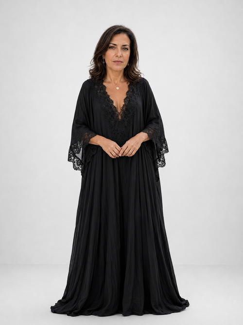 Vestido Largo Bohemio con Encaje