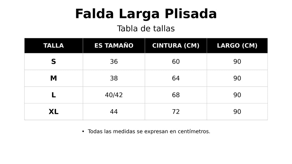 Guía de tallas