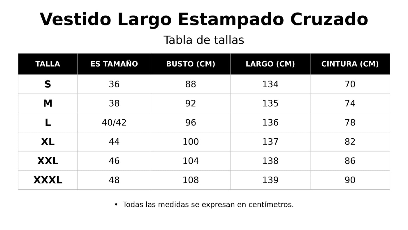 Guía de tallas